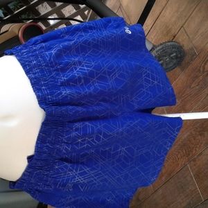 Women's workout shorts blue inseam 2 and a half inches good condition